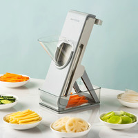 MAXCOOK 美厨 切丝器 厨房切菜器多功能切菜神器 擦丝器切菜机带盒刨丝器 手动土豆切丝神器切片器MCPJ3929