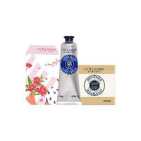 L'OCCITANE 欧舒丹 乳木果身体护理套装 (经典润手霜30ml+牛奶味洁肤皂100g)