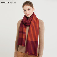 MARJA KURKI 玛丽亚古琦 条纹针织纯羊毛围巾 4色