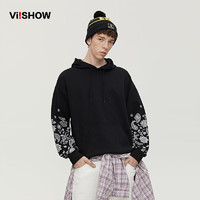 ViiSHOW 腰果花印花连帽时尚基础卫衣情侣套头男女卫衣