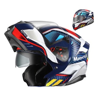 MOTORAX摩雷士摩托车全盔男女揭面盔机车双镜片带蓝牙头盔高达R25