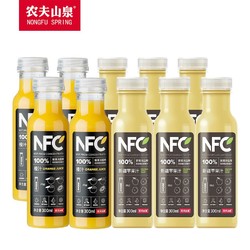 NONGFU SPRING 农夫山泉 NFC橙汁苹果汁 300mlx10瓶