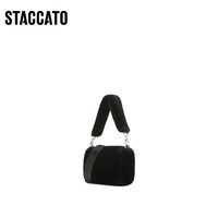 STACCATO 思加图 2022秋季新款时尚毛绒包小方包手拎包斜挎包背提包X2742CX2