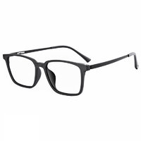 Clearance 克莉伦丝&ZEISS 蔡司 9822 砂黑TR钛眼镜框+泽锐系列 1.60折射率 非球面镜片 钻立方铂金膜