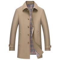 罗蒙 干部装翻领棉服男 秋冬新款 加厚保暖棉衣外套