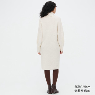 UNIQLO 优衣库 女装 3D souffle yarn舒芙蕾两翻领连衣裙(毛衣)453319