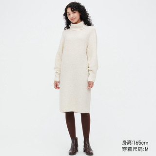 UNIQLO 优衣库 女装 3D souffle yarn舒芙蕾两翻领连衣裙(毛衣)453319