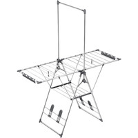 HOTATA 好太太 D-2117 折叠式落地晾衣架 158*192cm 不锈钢原色