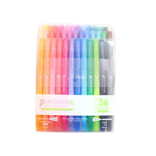 Tombow 蜻蜓 PLAY COLOR系列 GCF-013 双头点点水彩笔 36色