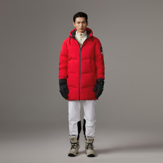 BOSIDENG 波司登 极寒系列 男士中长款羽绒服 B90142033S 亮红 XL