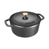 Fontignac 芳庭 40202-021 炖锅(20cm、2.2L、铸铁、黑色)