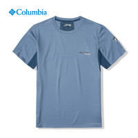 Columbia哥伦比亚户外21春夏款钛金系列奥米降温短袖T恤男AE2976