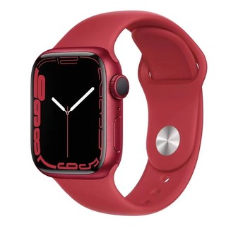 百亿补贴：Apple 苹果 Watch Series 7 智能手表 45mm 蜂窝版 红色