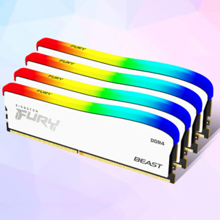 Kingston 金士顿 Beast野兽系列 KF432C16BWA/16 DDR4 3200MHz 台式机内存 灯条 16GB