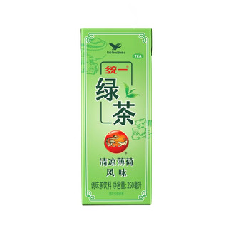 Uni-President 统一 绿茶 清凉薄荷风味 250ml*24盒