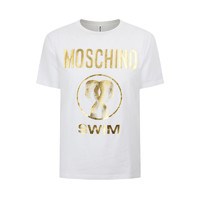MOSCHINO 莫斯奇诺 男士圆领短袖T恤 V1910 2303 白色 M