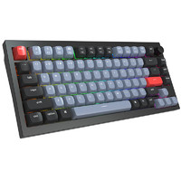 Keychron Q1M4 旋钮版 75键 客制化有线机械键盘 黑色 佳达隆-幻影黄轴 RGB