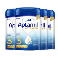 Aptamil 爱他美 白金版 幼儿奶粉 英版 3段 800g*4罐 先进版