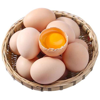 鲜鸡蛋谷物饲养30枚45g新鲜发货坏蛋包赔