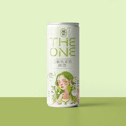 帼纹 THE ONE白葡萄茉莉纯麦啤酒330ml*12罐 整箱装