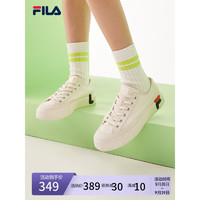 FILA 斐乐 HERITAGE-FHT系列 女子运动帆布鞋 F12W124342F-GA 奶白色 37.5