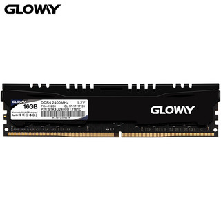 GLOWAY 光威 悍将系列 DDR4 2400MHz 台式机内存 马甲条 黑色 16GB