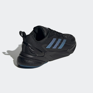 adidas阿迪达斯官方X9000L2 GUARD男女运动休闲实用舒适boost跑步鞋GX3556 黑/蓝 42.5(265mm)