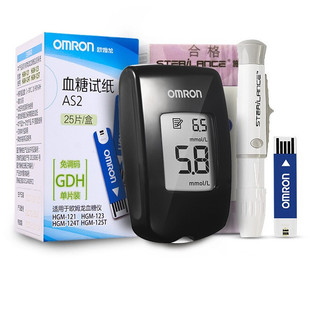 OMRON 欧姆龙 HGM-121 血糖仪 仪器+75片试纸+75支采血针 升级版