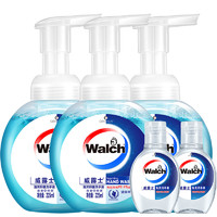 Walch 威露士 泡沫抑菌洗手液袋装225ml*4 有效抑菌99.9%