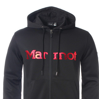 Marmot 土拨鼠 Revolver Hoody 男子户外卫衣 V51271-001 曜石黑 M