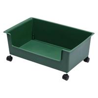 聚可爱 带轮收纳篮 47*19*25.9cm 绿色