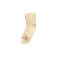 Ginoble 基诺浦 儿童袜子 奶黄色 14.5cm