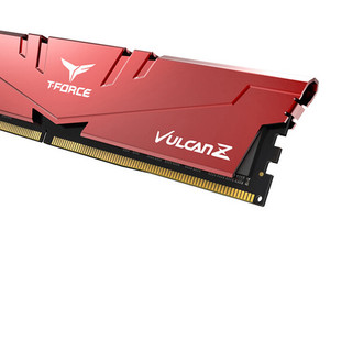 Team 十铨 火神系列 Z DDR4 3200MHz 台式机内存 马甲条 红色 16GB