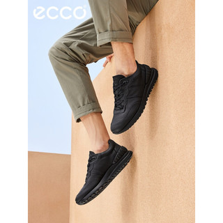 ECCO爱步复古运动鞋男款 2022年新款舒适百搭休闲鞋 雅跃523234 黑色52323401001 40