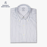 Brooks Brothers/布克兄弟男士Supima棉免烫条纹衬衫商务通勤