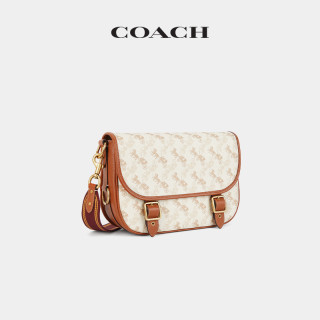 COACH/蔻驰女士马车图案印花FIELD信使包