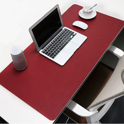 玲魅 双面双色鼠标垫大号 办公游戏桌垫超大写字台书桌垫 桌面防水鼠标垫 90