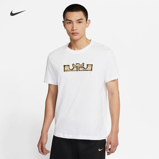 Nike耐克正品男子詹姆斯狮子印花篮球运动短袖T恤DR1292-100