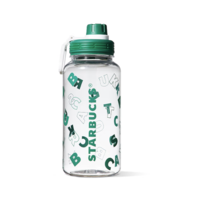 STARBUCKS 星巴克 塑料杯 1.05L 经典白绿
