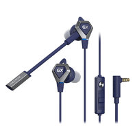 EDIFIER 漫步者 HECATE GX04 竞技版 入耳式动圈降噪有线耳机 学院蓝 3.5mm