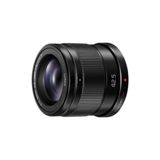 Panasonic 松下 42.5mm F1.7微单相机 大光圈中远定焦镜头 M4/3卡口 黑色