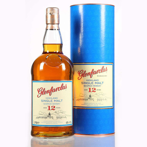 PLUS会员：glenfarclas 格兰花格 12年 苏格兰 单一麦芽威士忌 洋酒 1000ml