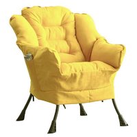 PLUS会员：古雷诺斯 N6270-01 懒人椅 黄色(鹿皮绒)