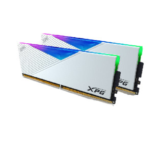 ADATA 威刚 XPG系列 龙耀LANCER  DDR5 6000MHz RGB 台式机内存 灯条 白色 32GB 16GB*2