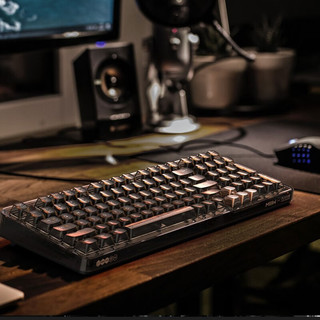 MIIIW 米物 客制化机械键盘 办公游戏键盘 RGB全彩灯效 三模连接 暗金