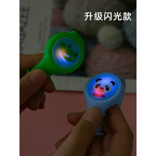 2022新款恐龙发光防蚊手环 儿童闪光驱蚊手环少女可爱卡通发光驱蚊手表大人夜光植物防蚊手环 鳄鱼