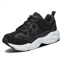 SKECHERS 斯凯奇 D'LITES系列 Stamina Airy 女子休闲运动鞋 66666222/BLK 黑色 35