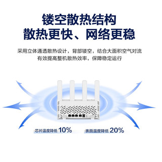 H3C 新华三 华三（H3C） NX15 WiFi6双频5G千兆家用路由器1500M无线速率游戏加速mesh组网