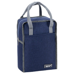 金钥匙 GOLDEN KEY）方形保温包 加厚铝箔保温饭盒提锅手提袋便当保鲜包（大号蓝色） GK-D260-B
