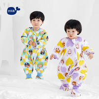 米乐鱼几米漫画 婴儿睡袋宝宝纱布防踢被子儿童分腿睡袋 调皮不是错 110码